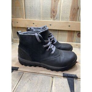 US11 EU42 Timberland MT Hayes Black Leather Waterproof Winter Boots A18KX Womens